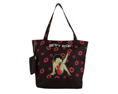 Betty Boop Sac à main Grand avec porte monnaie / Baiser